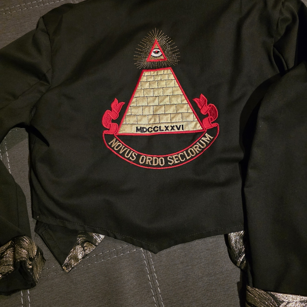 MTV Black and Red Blazer with Pyramid Design
